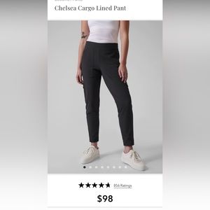 Athleta Chelsea Cargo Lined Pant Size 4